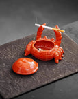 CeramiQ | Elegant Unique Crab Design Ceramic Ashtray for Stylish Décor 4