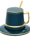 Ceramica | Elegant Durable Ceramic Coffee Mug Set with Gold Accents 1