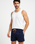 Mike | Hawaii Stil Bedruckte Bade- und Surfshorts