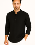 Rainer | Vielseitiges Herren-Langarmshirt mit klassischem Henley-Kragen