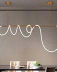 Chic LED Hanging Light – Modern Pendant Lighting in Aluminum and Silicone with Flexible Lengths 0