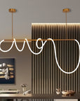 Chic LED Hanging Light – Modern Pendant Lighting in Aluminum and Silicone with Flexible Lengths 2
