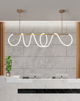 Chic LED Hanging Light – Modern Pendant Lighting in Aluminum and Silicone with Flexible Lengths 4