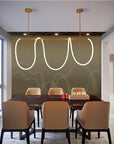 Chic LED Hanging Light – Modern Pendant Lighting in Aluminum and Silicone with Flexible Lengths 5