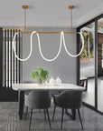 Chic LED Hanging Light – Modern Pendant Lighting in Aluminum and Silicone with Flexible Lengths 7