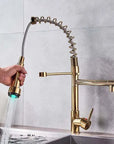 Chrome LED Kitchen Faucet with Flexible Spring Spout and Colour-Changing Technology – Single Handle Kitchen Sink Faucet 5