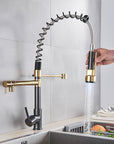 Chrome LED Kitchen Faucet with Flexible Spring Spout and Colour-Changing Technology – Single Handle Kitchen Sink Faucet 6