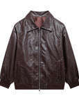 Clarisse | Women's Oversized Leather Winter Jacket 3