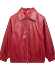 Clarisse | Women's Oversized Leather Winter Jacket 5