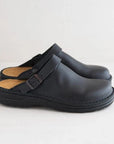 Classic Leather Clogs for Women with Adjustable Buckle – Comfortable Closed Toe Footwear 4