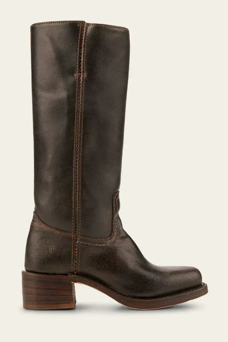 Classic Women's Leather Boots with Block Heel – Durable Handcrafted Design for Timeless Style 8
