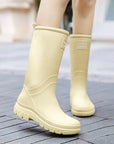 CloudCush | Stylish Reliable Waterproof Mid-Calf Women's Rain Boots 1