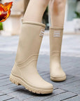 CloudCush | Stylish Reliable Waterproof Mid-Calf Women's Rain Boots 3
