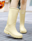 CloudCush | Stylish Reliable Waterproof Mid-Calf Women's Rain Boots 4