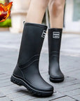 CloudCush | Stylish Reliable Waterproof Mid-Calf Women's Rain Boots 5