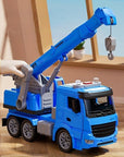 Construction Crane Truck Toy with Lights and Sounds – Educational Play Vehicle for Kids 1