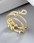 CopperAura | Stylish Adjustable Fidget Ring for Anxiety Relief 3