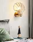 CoralGlow – Shell-Shaped Glass Wall Lamp 0