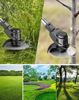 Cordless Grass Trimmer and Brush Cutter, 3-in-1 Garden Strimmer with Interchangeable Heads for Easy Outdoor Care 2