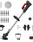 Cordless Grass Trimmer and Brush Cutter, 3-in-1 Garden Strimmer with Interchangeable Heads for Easy Outdoor Care 3