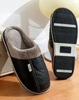 CozyNest | Warm Waterproof PU Leather Men's Slippers for Winter 4