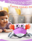 CrustaceanJoy | Engaging Interactive Crawling Crab Baby Toy with Music Lights 8