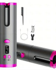 CurlEase | Cordless Hair Curler for Effortless Smooth Curls 6