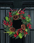 CypressBerry | Charming Festive Red Berries Christmas Wreath 2