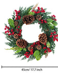 CypressBerry | Charming Festive Red Berries Christmas Wreath 5