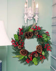 CypressBerry | Charming Festive Red Berries Christmas Wreath 6