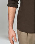 Ethan | Classic Casual White Linen Shirt 4