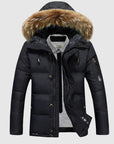 Daan | Men’s Padded Winter Coat with Warm Fur Collar and Lining 1
