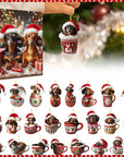 Dachshund Charm | Festive Playful Acrylic Advent Calendar for Holiday Countdown 1