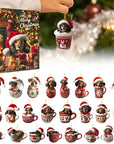 Dachshund Charm | Festive Playful Acrylic Advent Calendar for Holiday Countdown 4
