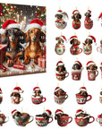Dachshund Charm | Festive Playful Acrylic Advent Calendar for Holiday Countdown 7