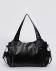 Dakota | Chic Black Vegan Leather Shoulder Bag for Women 3