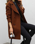 Daphne | Elegant Black Trench Coat for Women - Timeless Winter Style 2