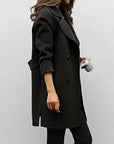 Daphne | Elegant Black Trench Coat for Women - Timeless Winter Style 3
