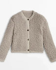 Daphne | Women's Cozy Fleece Button Front Jacket – Warm and Stylish 0