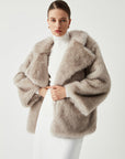 Dayana | Oversized Collared Faux Fur Coat 2