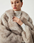 Dayana | Oversized Collared Faux Fur Coat 3