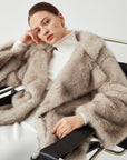 Dayana | Oversized Collared Faux Fur Coat 4