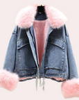 Delilah | Women's Modern Denim Down Winter Jacket 1