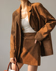 Denise | Vintage Suede Blazer 0