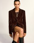 Destiny | Velvet Shawl Collar Blazer 2