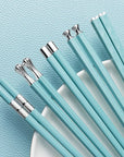 DineLux | Elegant Sophisticated Alloy Chopstick Set 4