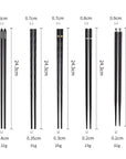 DineLux | Elegant Sophisticated Alloy Chopstick Set 6