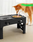 DinePaw | Elevated Dog Bowl with Adjustable Stand & Slow Feeding Design 2