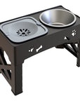 DinePaw | Elevated Dog Bowl with Adjustable Stand & Slow Feeding Design 4