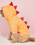 Dog Halloween Costume Fleece Dinosaur Hoodie | Pet Outfit Warm 11